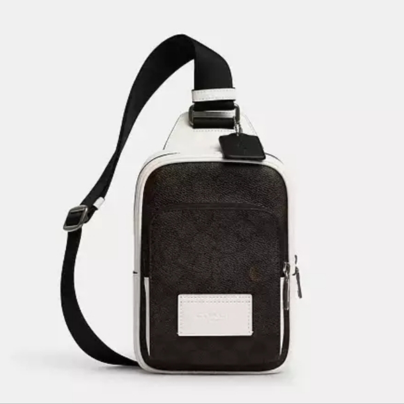 Coach CY912 Walnut/Chalk Racer Sling Pack